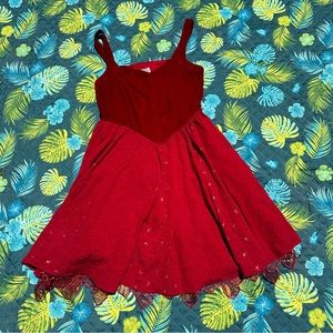 Hot Topic Disney Alice Queen of Hearts Swing Dress, 18